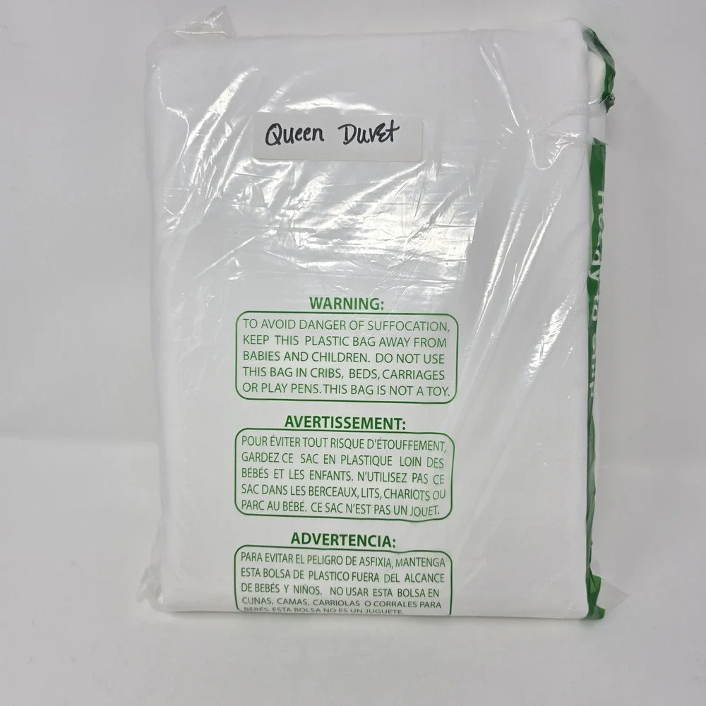 The Company Store Legends Hotel White Queen Duvet Cover Supima Cotton Sateen